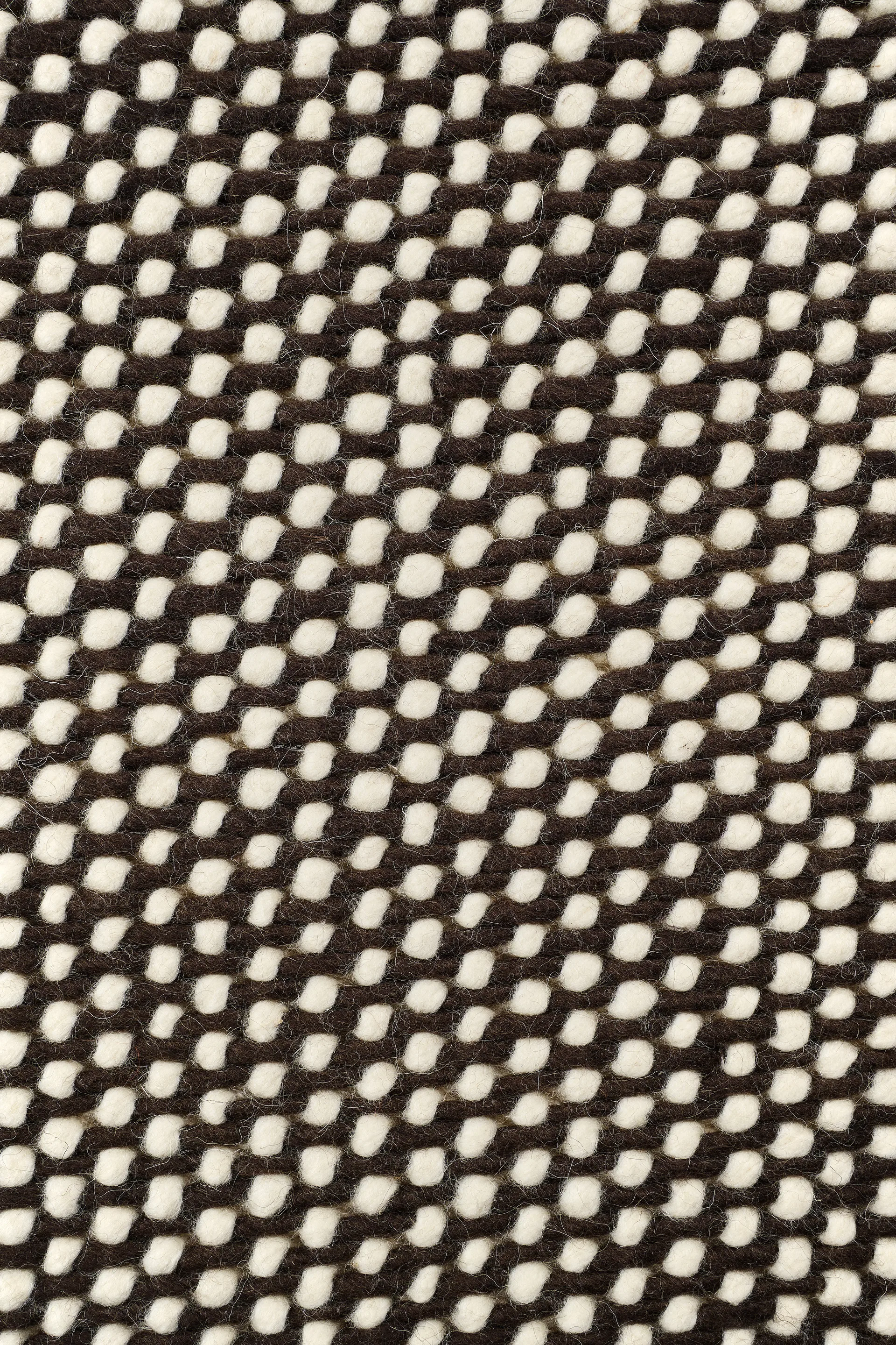 Hill ウールラグ white/brown, 200x300 cm Scandi Living | スカンジリビング