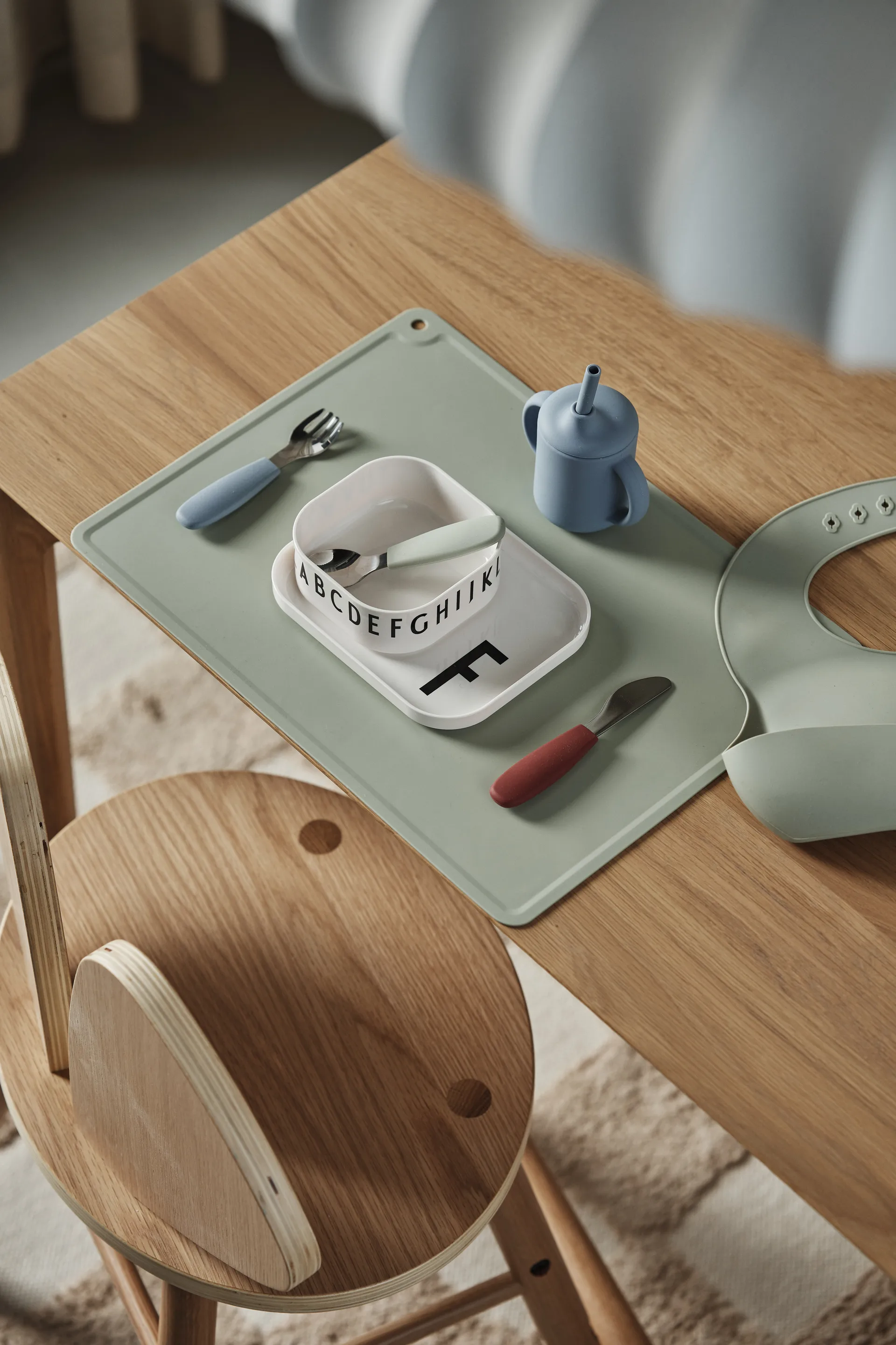 Idun マグ & シリコンストロー 120 ml, Blue Scandi Living | スカンジリビング