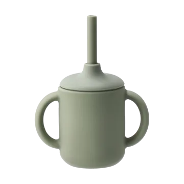 Idun マグ & シリコンストロー 120 ml - Green - Scandi Living | スカンジリビング