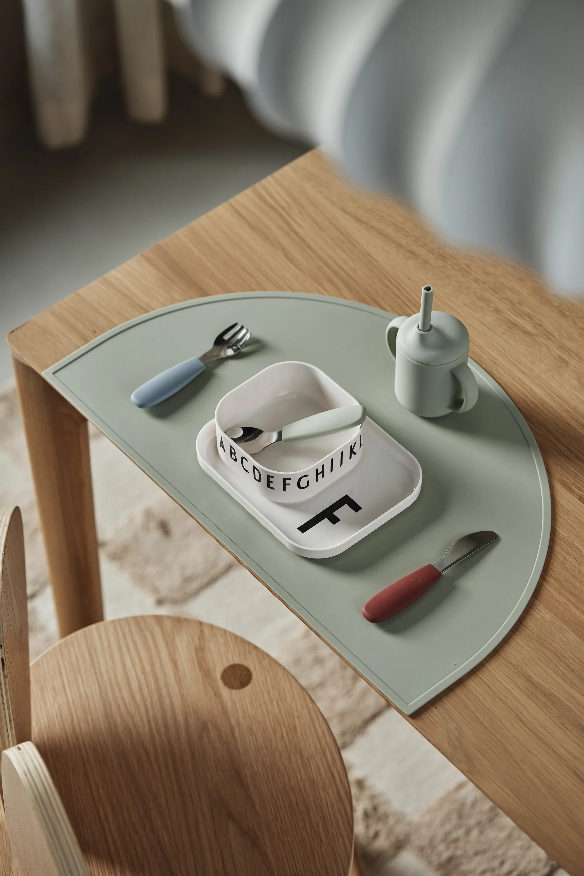 Idun マグ & シリコンストロー 120 ml, Green Scandi Living | スカンジリビング