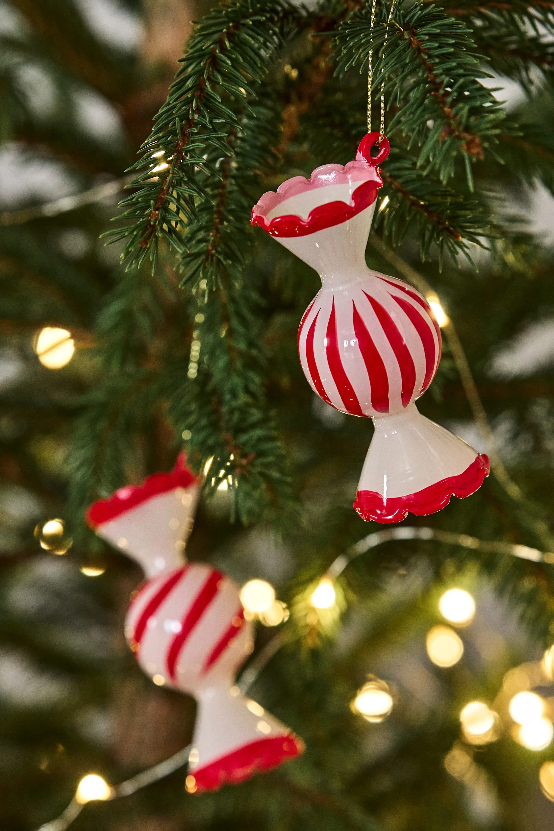 Jolly クリスマスオーナメント 4個, Red Scandi Living | スカンジリビング