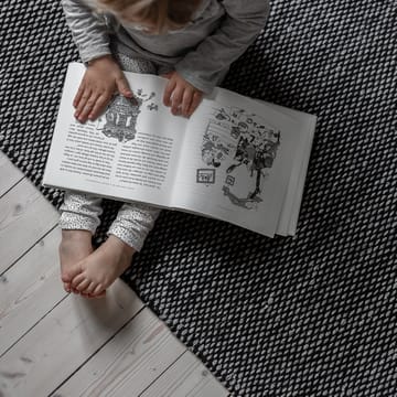 Lea ウールカーペット ブラック - 80x240 cm - Scandi Living | スカンジリビング