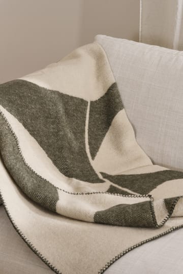 Leaf ウールブランケット 130x180 cm - Khaki green - Scandi Living | スカンジリビング