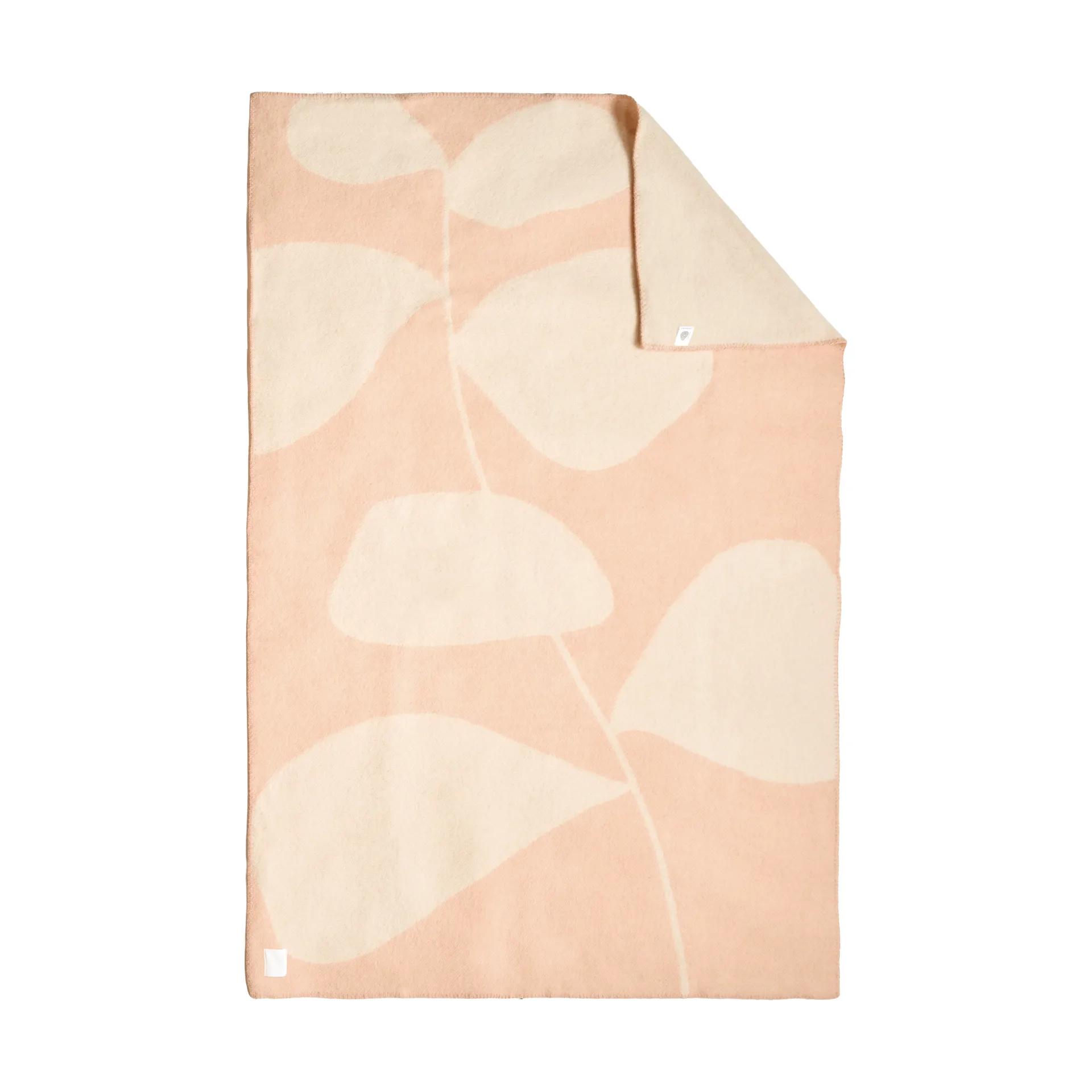 Leaf ウールブランケット 130x180 cm, Peach Scandi Living | スカンジリビング