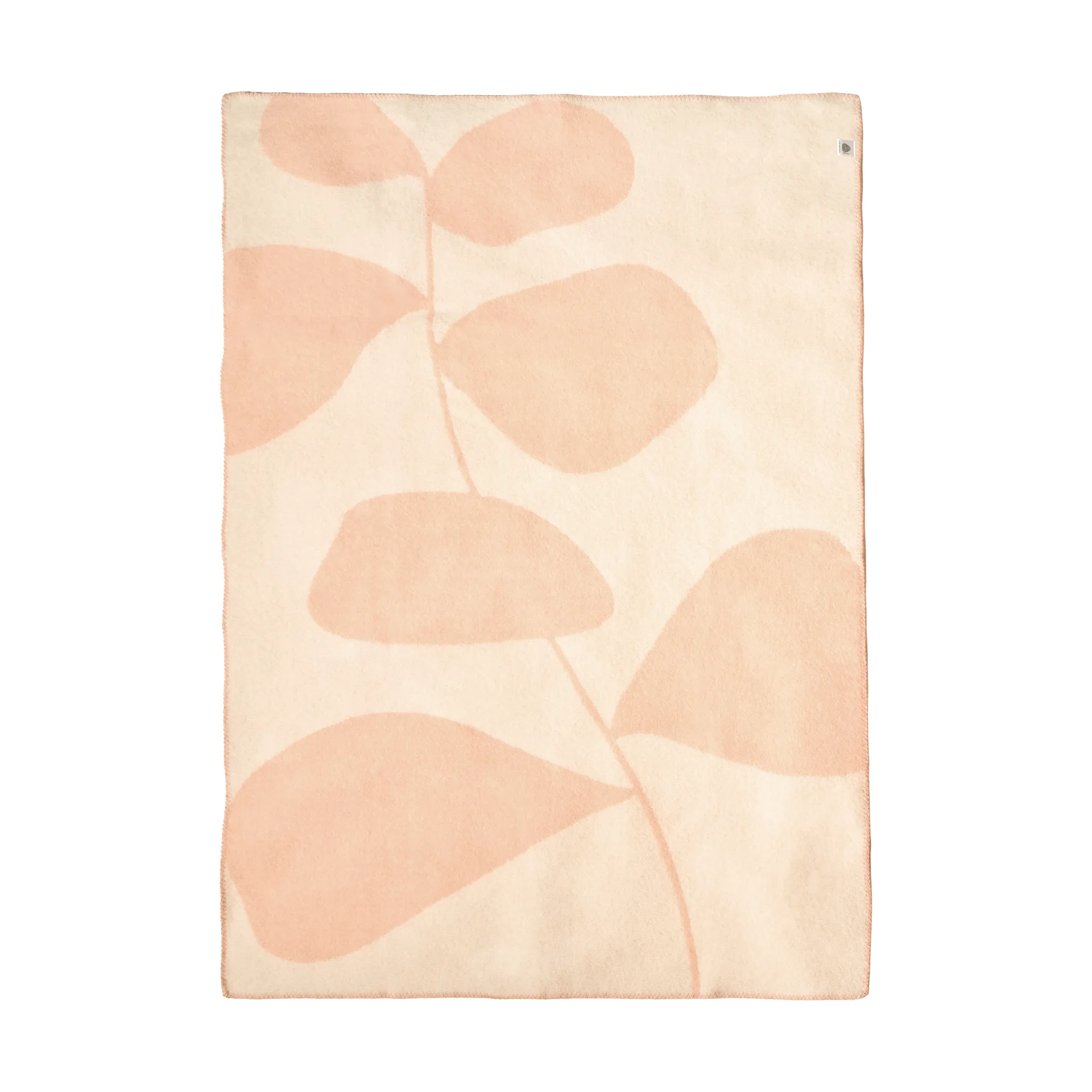 Leaf ウールブランケット 130x180 cm, Peach Scandi Living | スカンジリビング