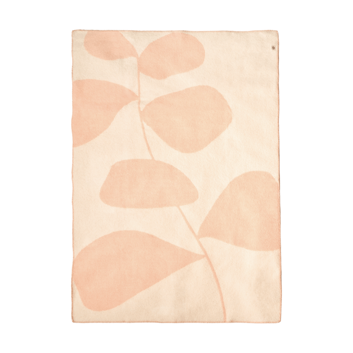 Leaf ウールブランケット 130x180 cm, Peach Scandi Living | スカンジリビング