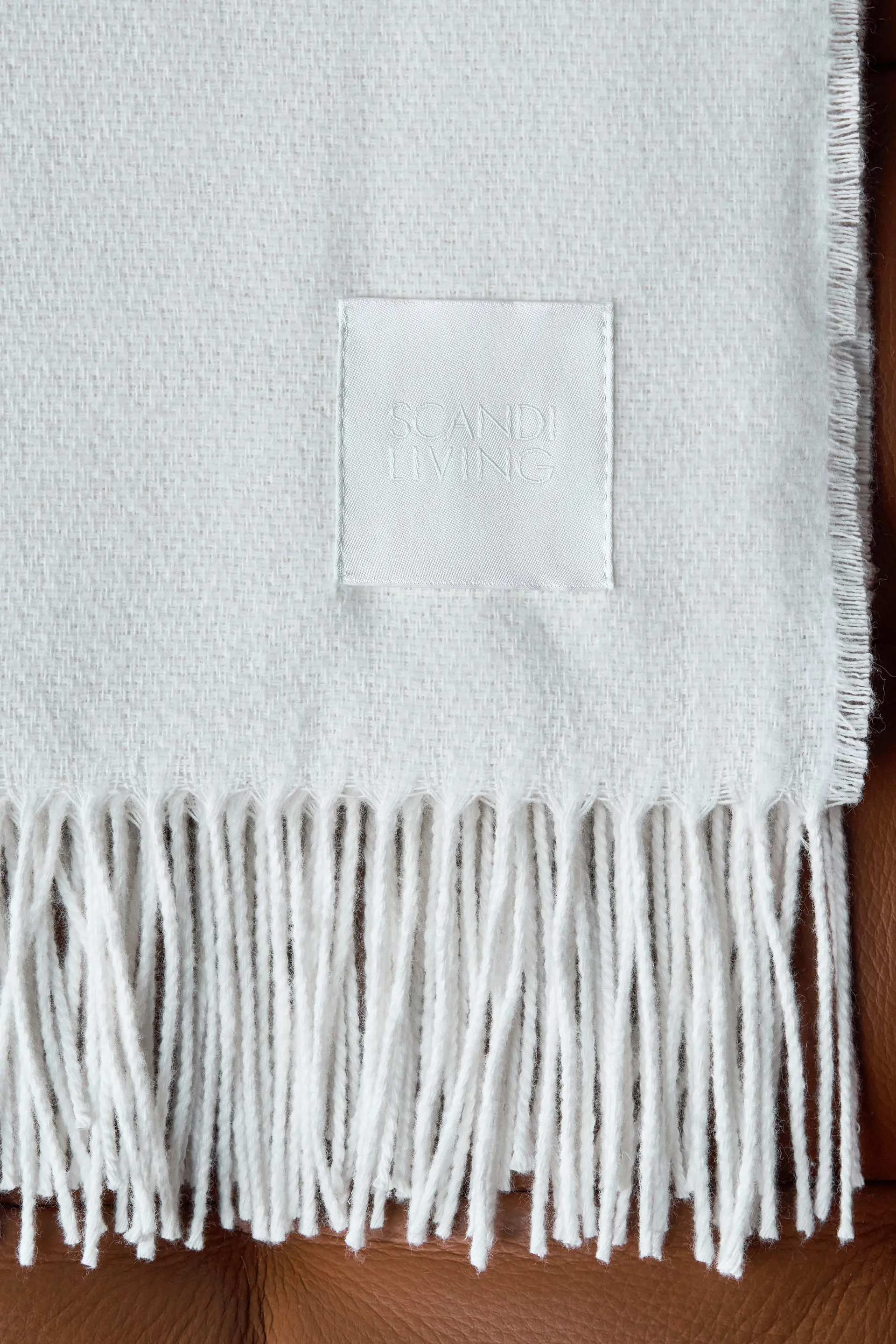 Loom コットンスロー 125x170 cm, Birch Scandi Living | スカンジリビング