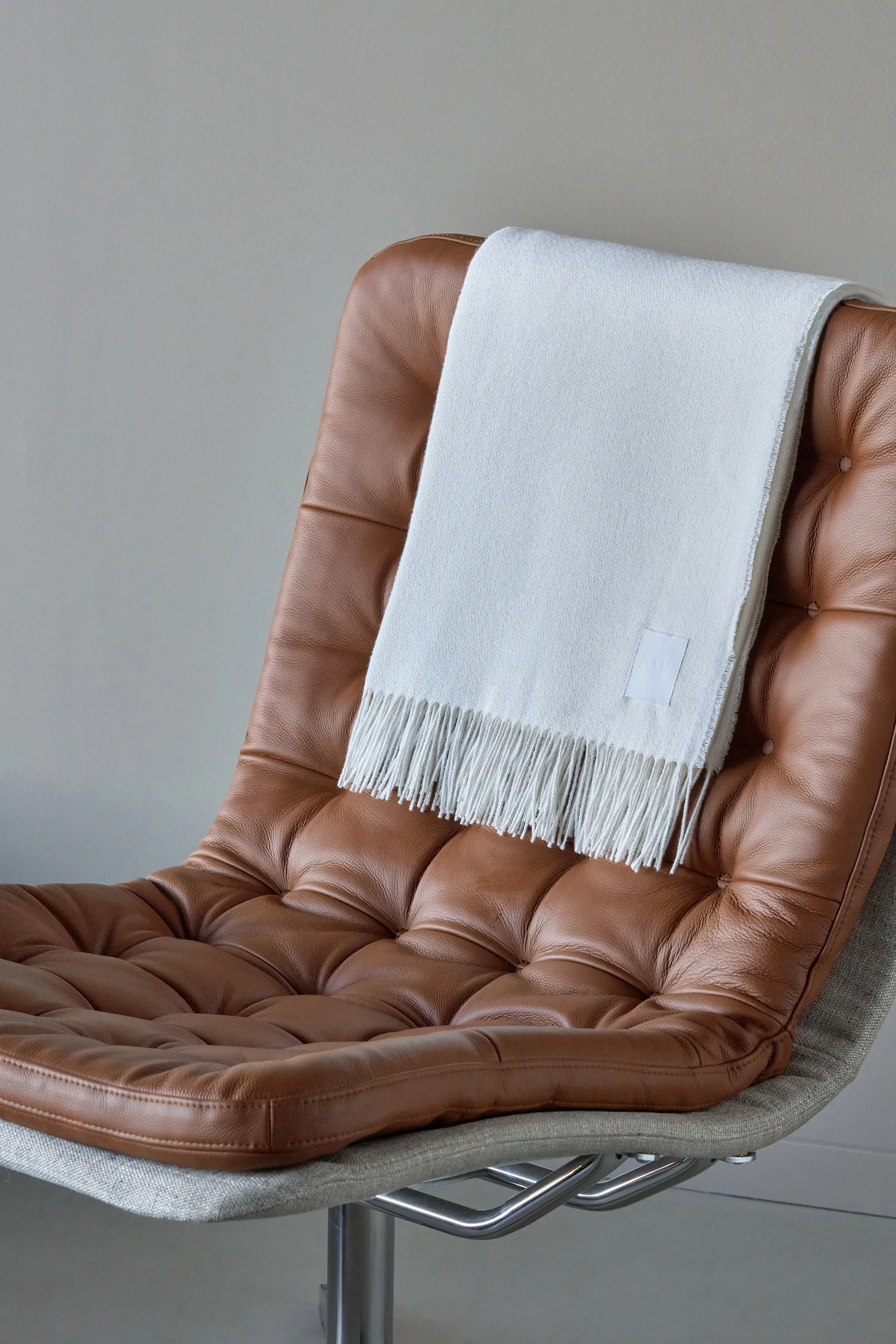 Loom コットンスロー 125x170 cm, Birch Scandi Living | スカンジリビング