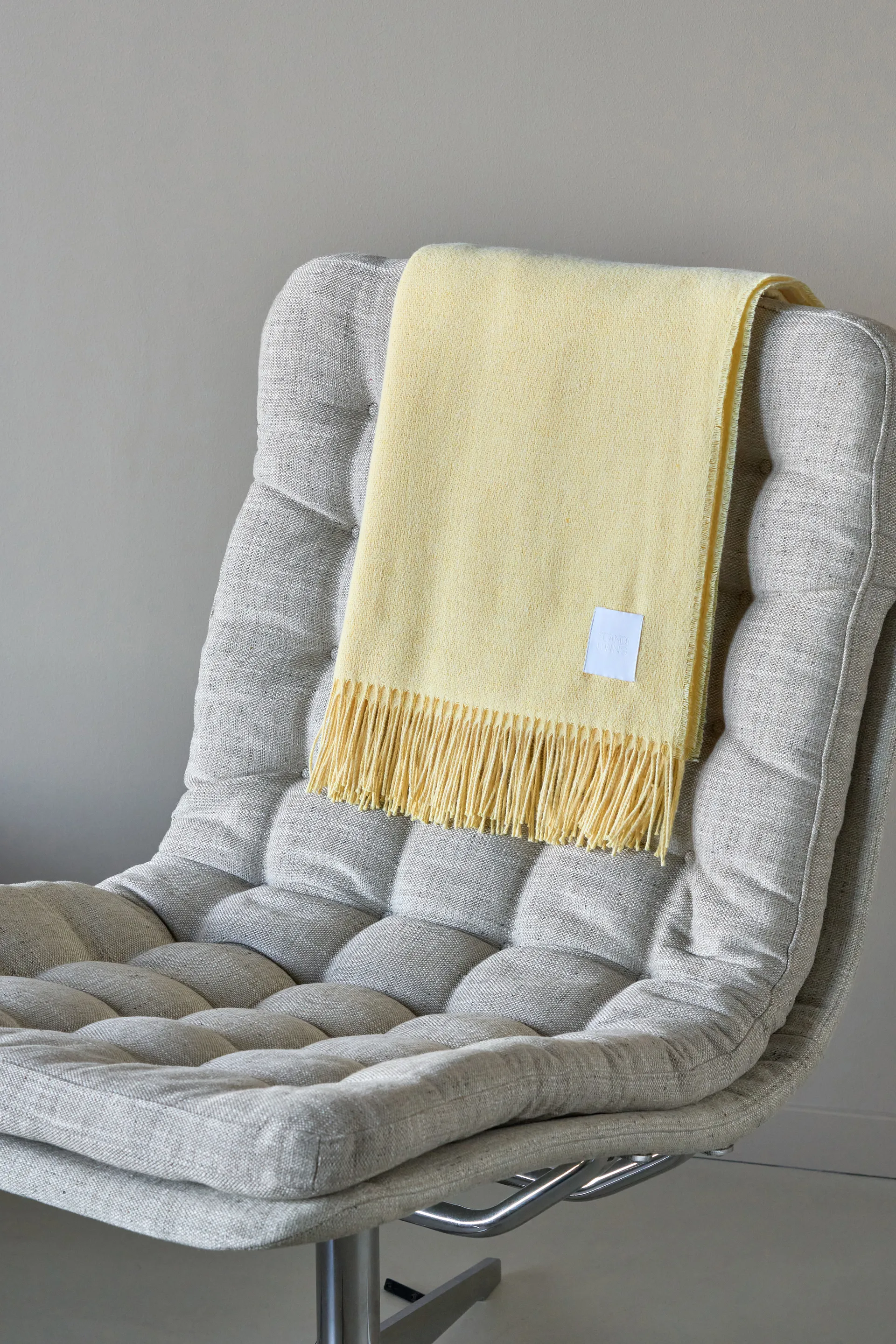 Loom コットンスロー 125x170 cm, Buttercream Scandi Living | スカンジリビング