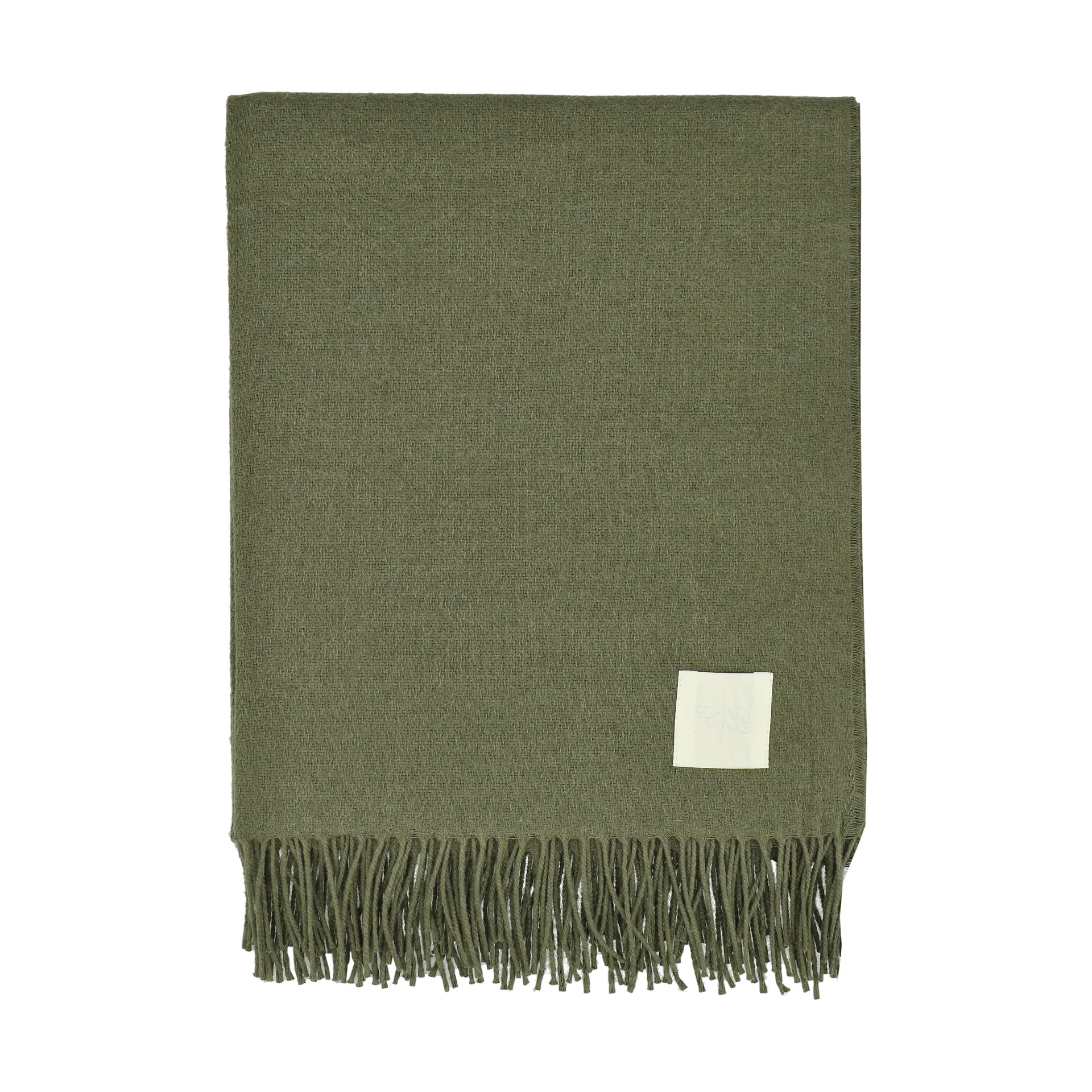 Loom コットンスロー 125x170 cm, Khaki Scandi Living | スカンジリビング