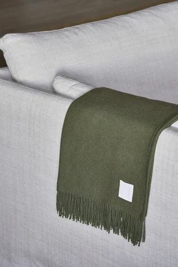 Loom コットンスロー 125x170 cm - Khaki - Scandi Living | スカンジリビング