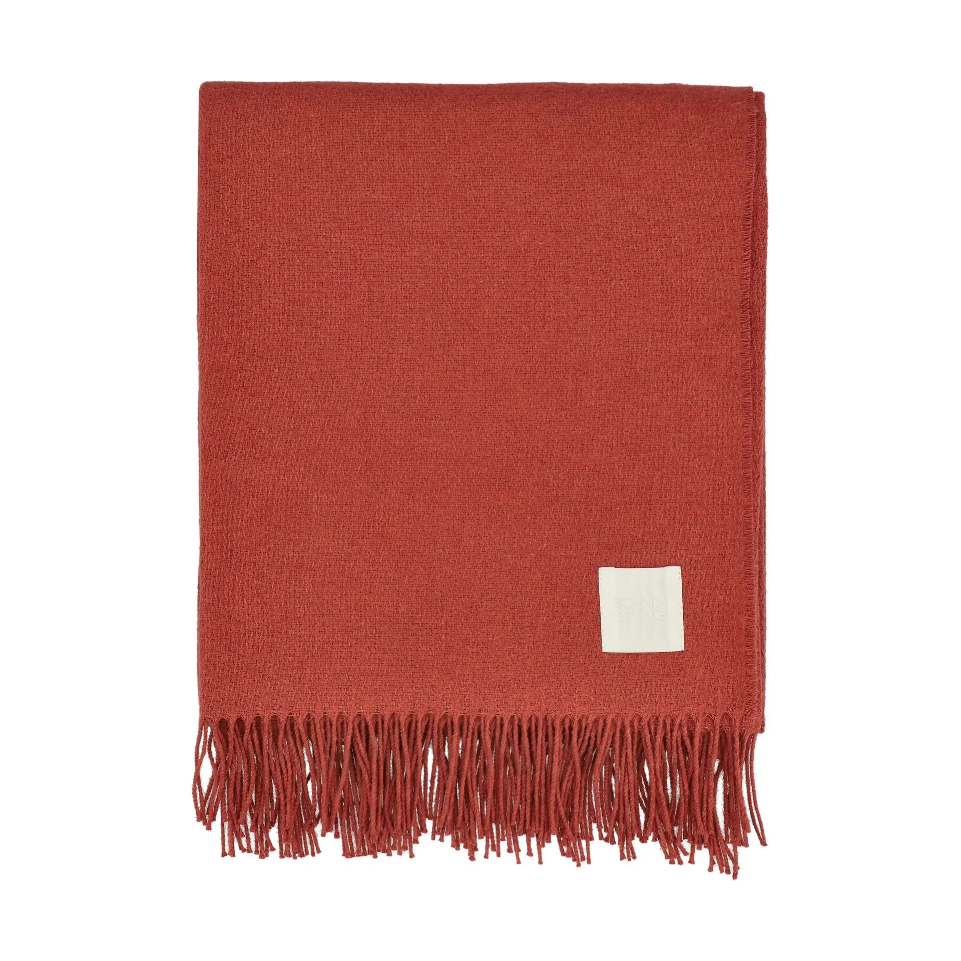 Loom コットンスロー 125x170 cm, Rust Scandi Living | スカンジリビング