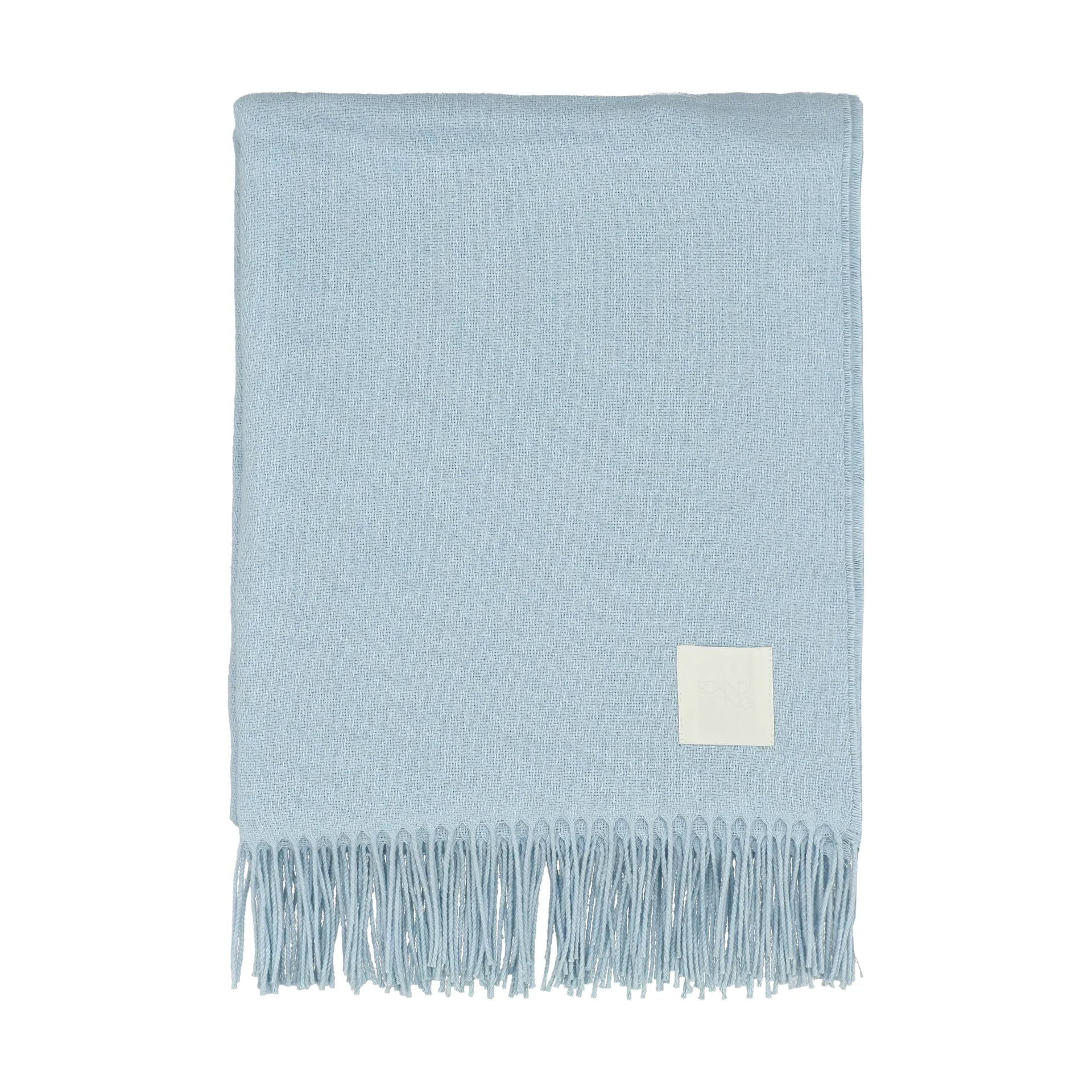 Loom コットンスロー 125x170 cm, Sky blue Scandi Living | スカンジリビング