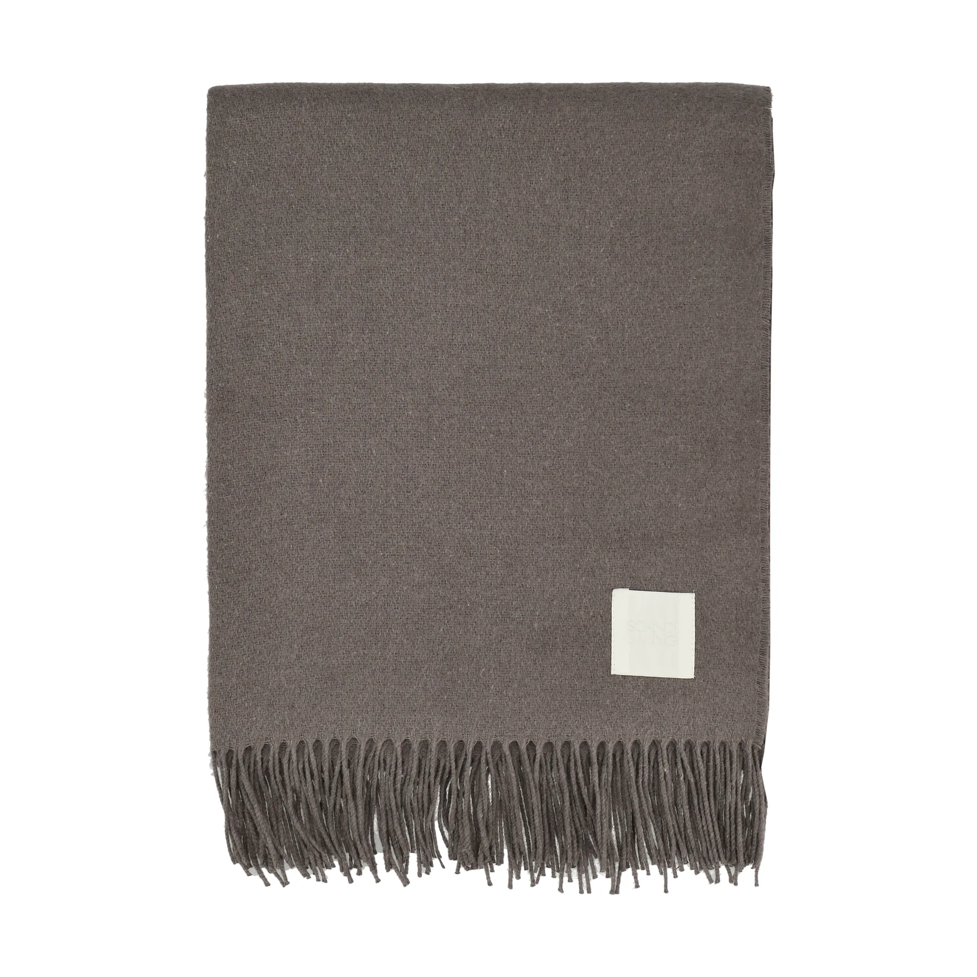 Loom コットンスロー 125x170 cm, Taupe Scandi Living | スカンジリビング