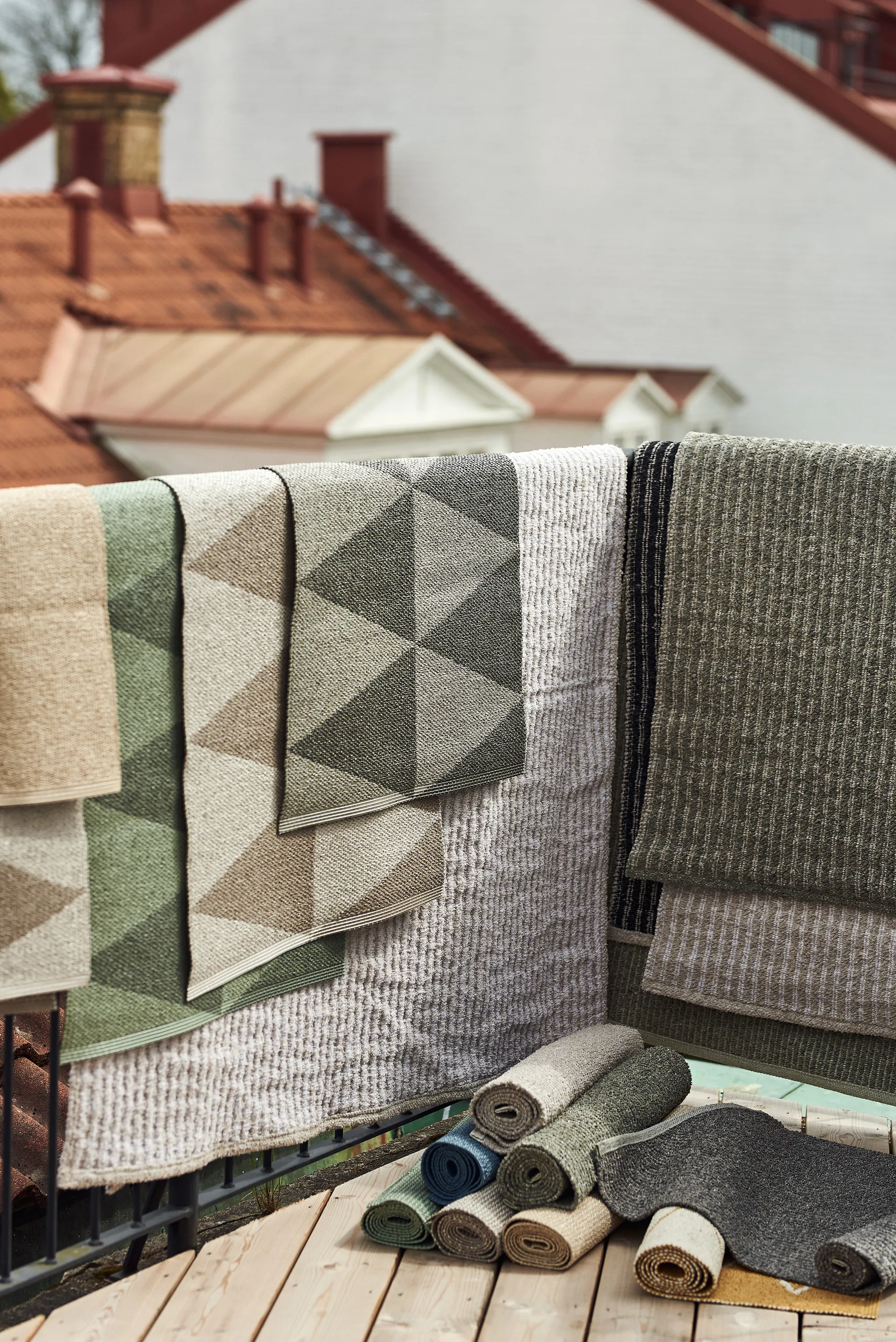 Mellow プラスチックラグ beige, 70x250cm Scandi Living | スカンジリビング