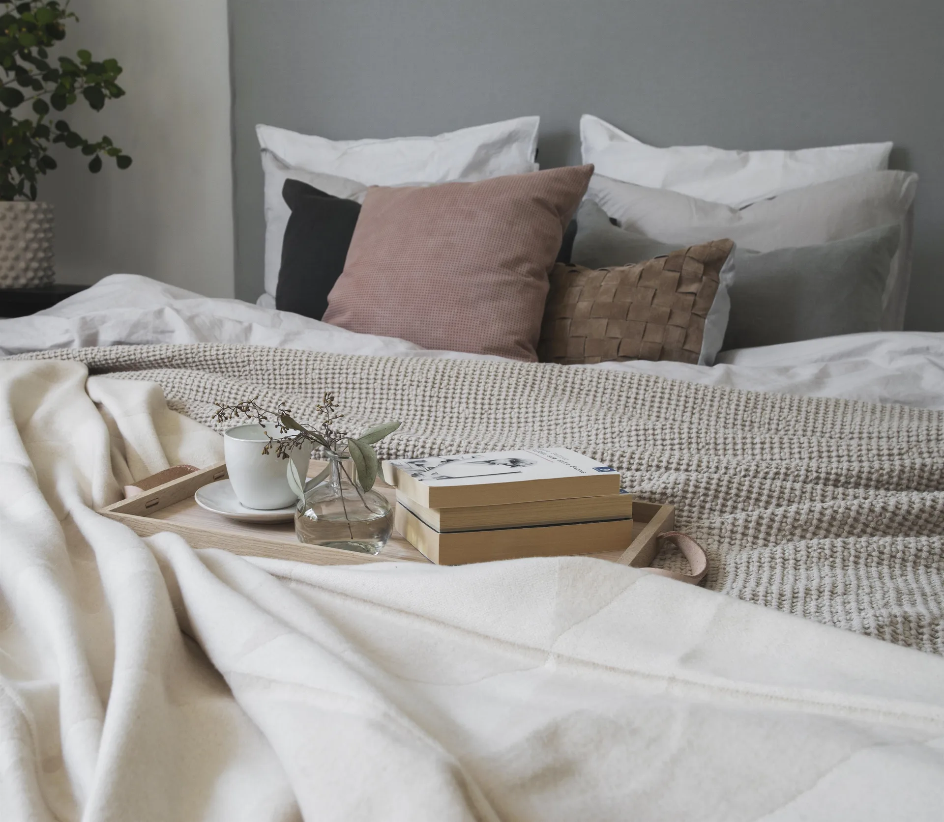 Moss ベッドスプレッド 160x260 cm, beige Scandi Living | スカンジリビング