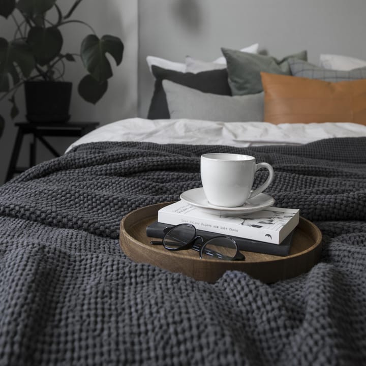 Moss ベッドスプレッド 160x260 cm, charcoal (grey) Scandi Living | スカンジリビング