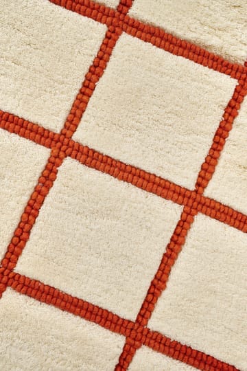 Pasture ウールラグ natural white/rust - 170x240 cm - Scandi Living | スカンジリビング
