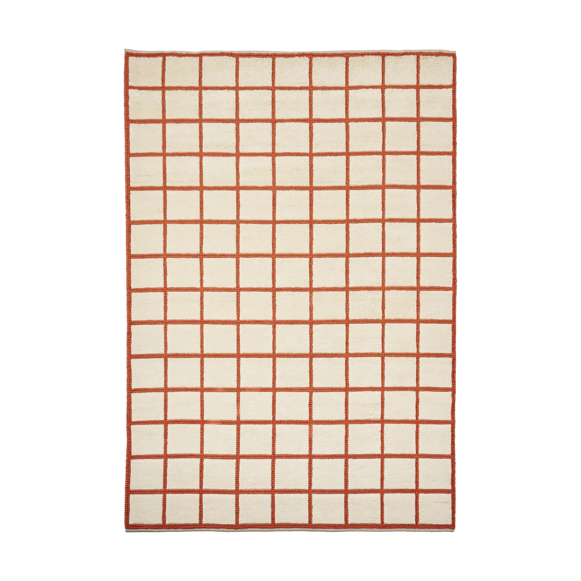 Pasture ウールラグ natural white/rust, 200x300 cm Scandi Living | スカンジリビング