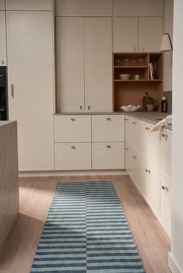 Path ランナーラグ - Ocean blue, 70x150 cm - Scandi Living | スカンジリビング