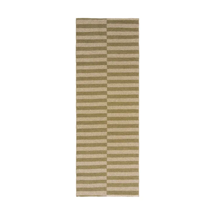 Path ランナーラグ - Olive green, 70x150 cm - Scandi Living | スカンジリビング