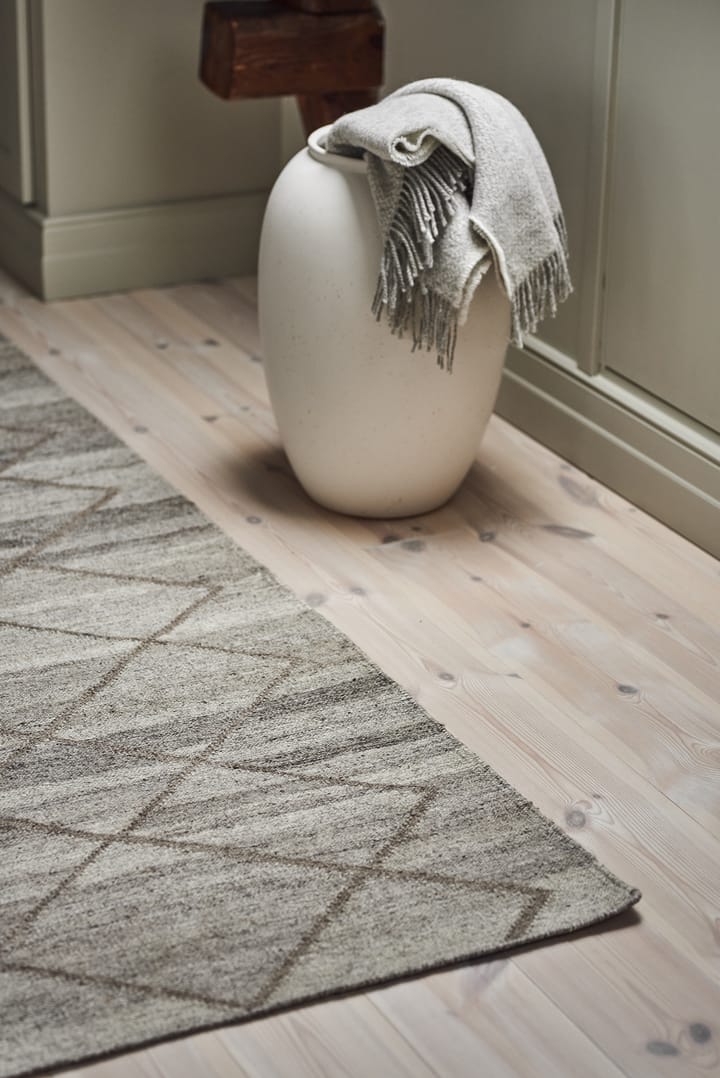 Peak ウールラグ ナチュラル グレー, 80x240 cm Scandi Living | スカンジリビング