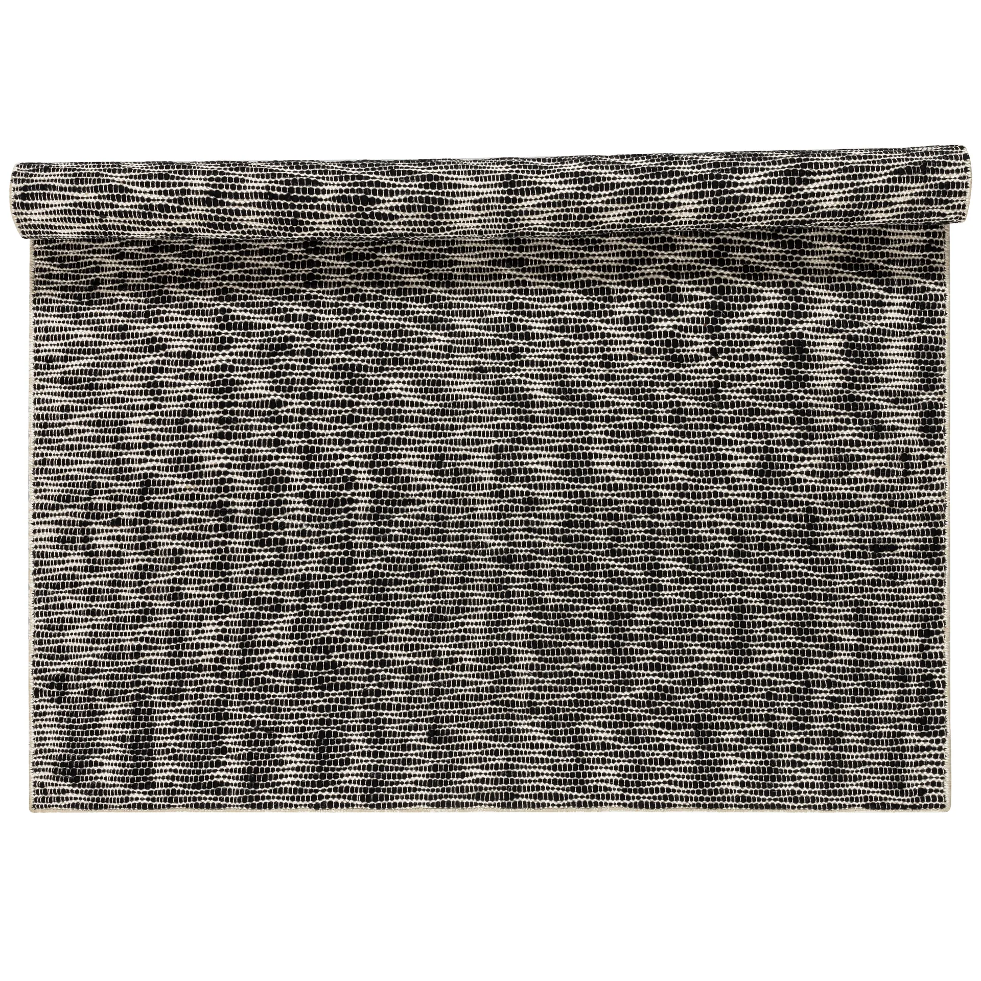Pebble ウールカーペット ブラック, 170x240 cm Scandi Living | スカンジリビング