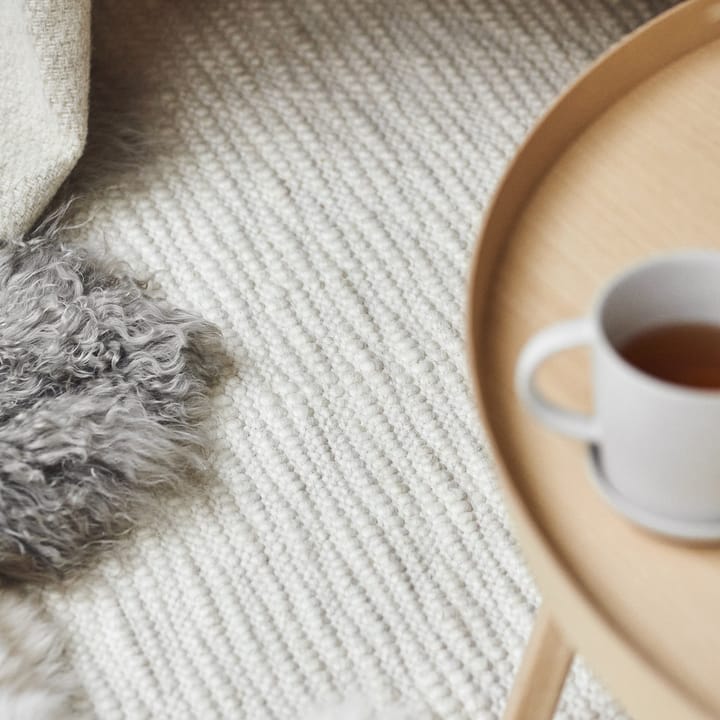 Pebble ウールカーペット ホワイト, 80x240 cm Scandi Living | スカンジリビング