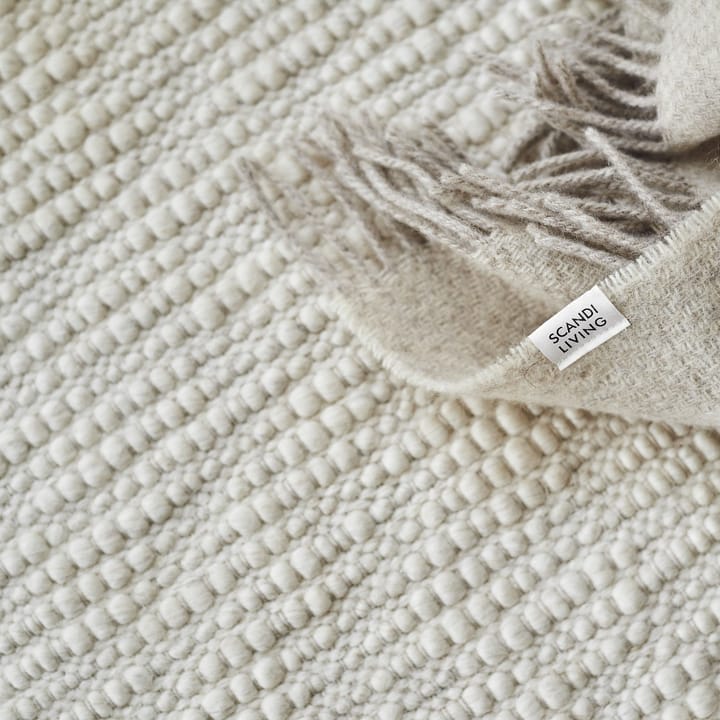 Pebble ウールカーペット ホワイト, 80x240 cm Scandi Living | スカンジリビング