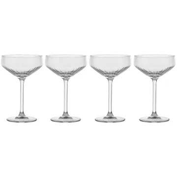 Pristine シャンパン クープグラス 29 cl 4パック - Clear - Scandi Living | スカンジリビング