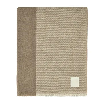 Row ストライプ柄ウールブランケット - Beige, 120x185 cm - Scandi Living | スカンジリビング