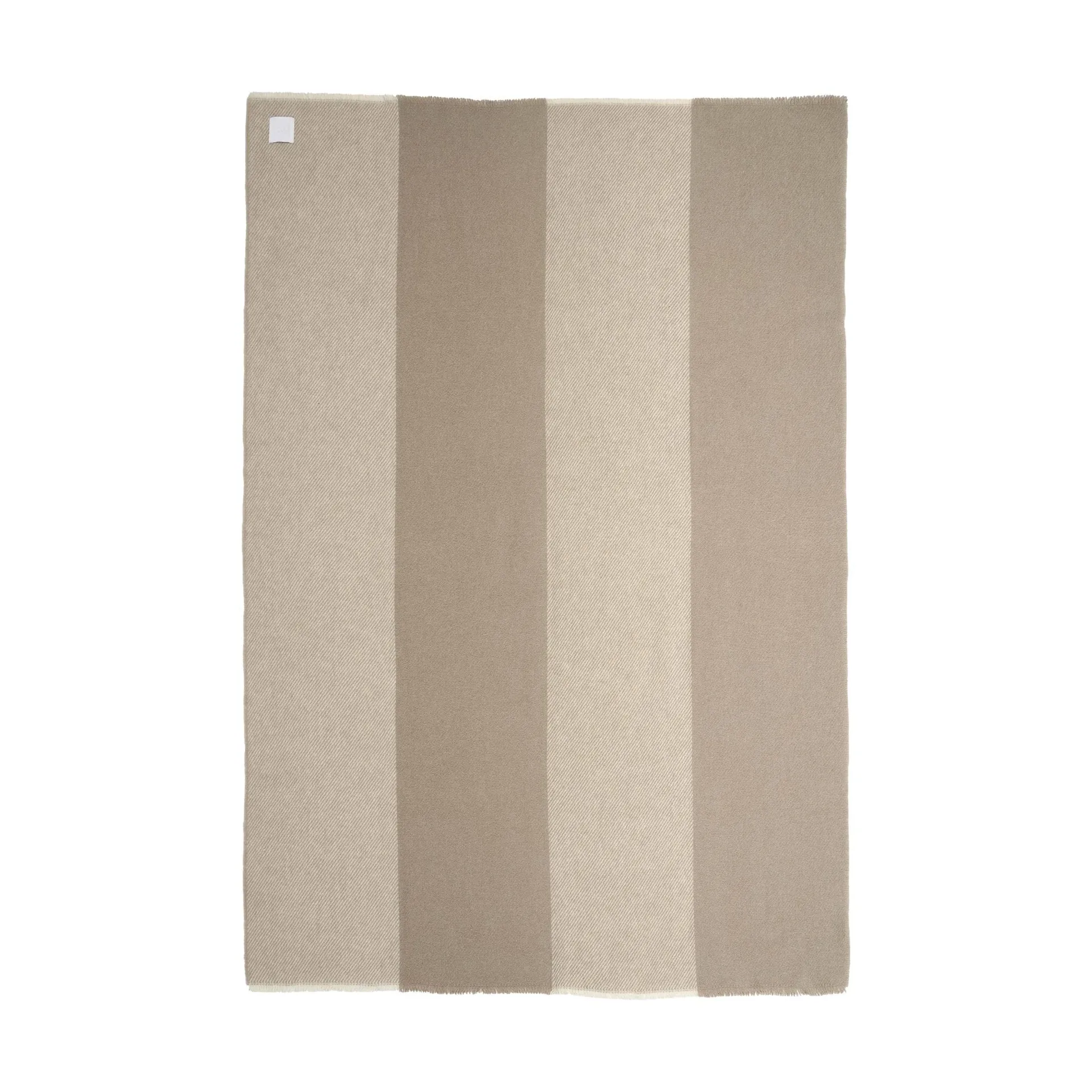 Row ストライプ柄ウールブランケット, Beige, 120x185 cm Scandi Living | スカンジリビング