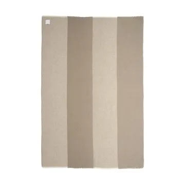 Row ストライプ柄ウールブランケット - Beige, 120x185 cm - Scandi Living | スカンジリビング