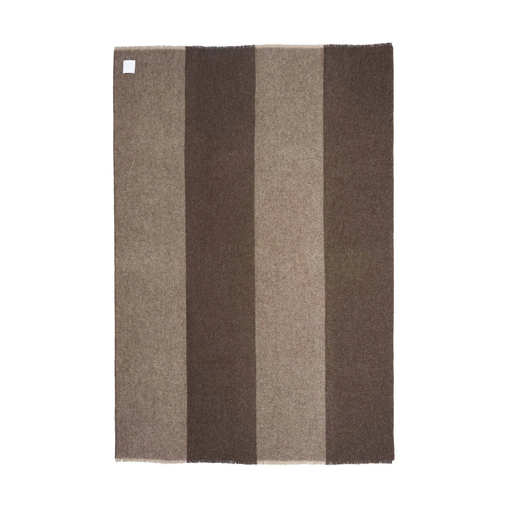 Row ストライプ柄ウールブランケット, Brown, 120x185 cm Scandi Living | スカンジリビング