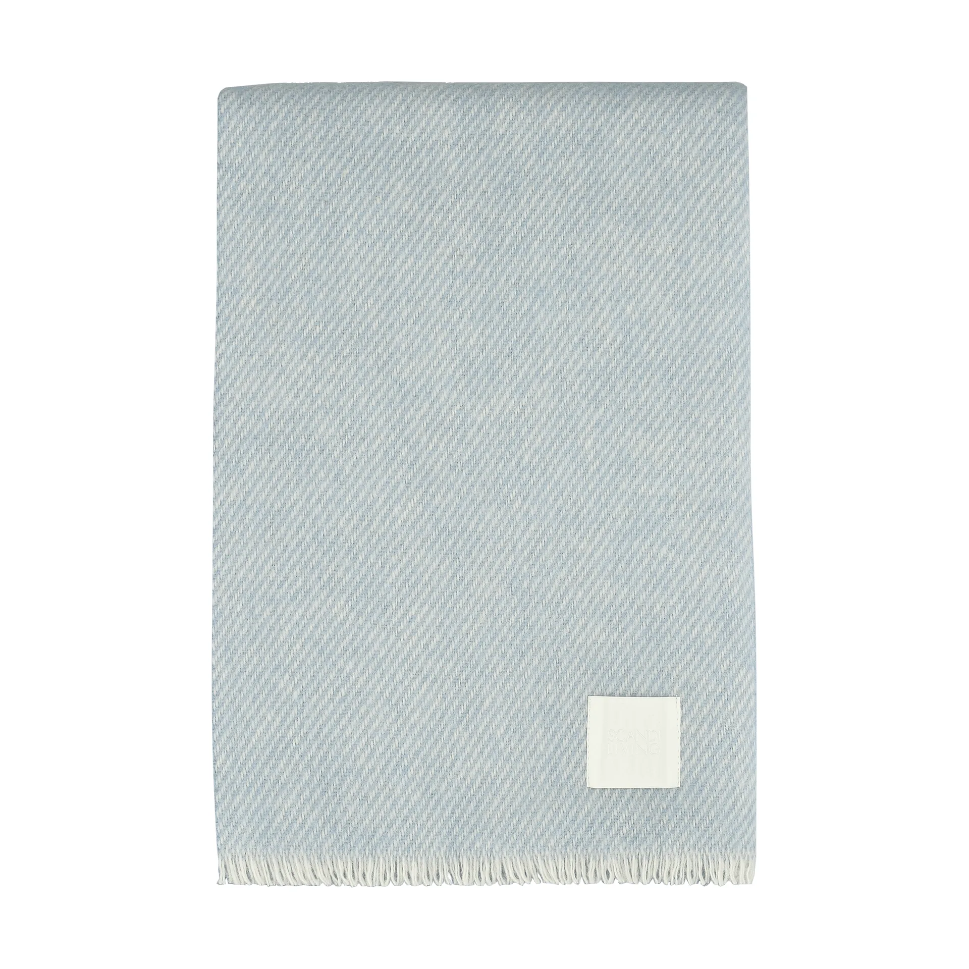 Row ストライプ柄ウールブランケット, Light blue, 120x185 cm Scandi Living | スカンジリビング