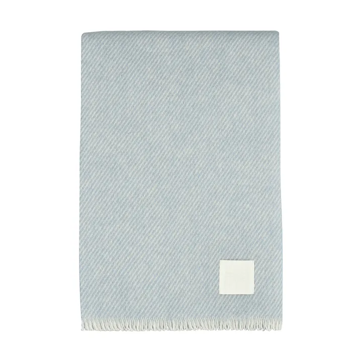 Row ストライプ柄ウールブランケット - Light blue, 120x185 cm - Scandi Living | スカンジリビング