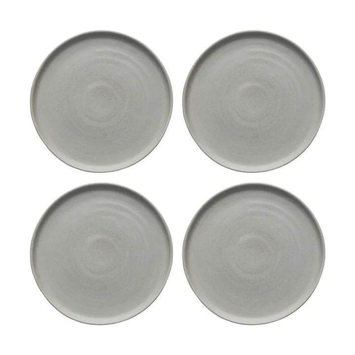 Sandsbro スモールプレート Ø20 cm 4パック - Light grey - Scandi Living
