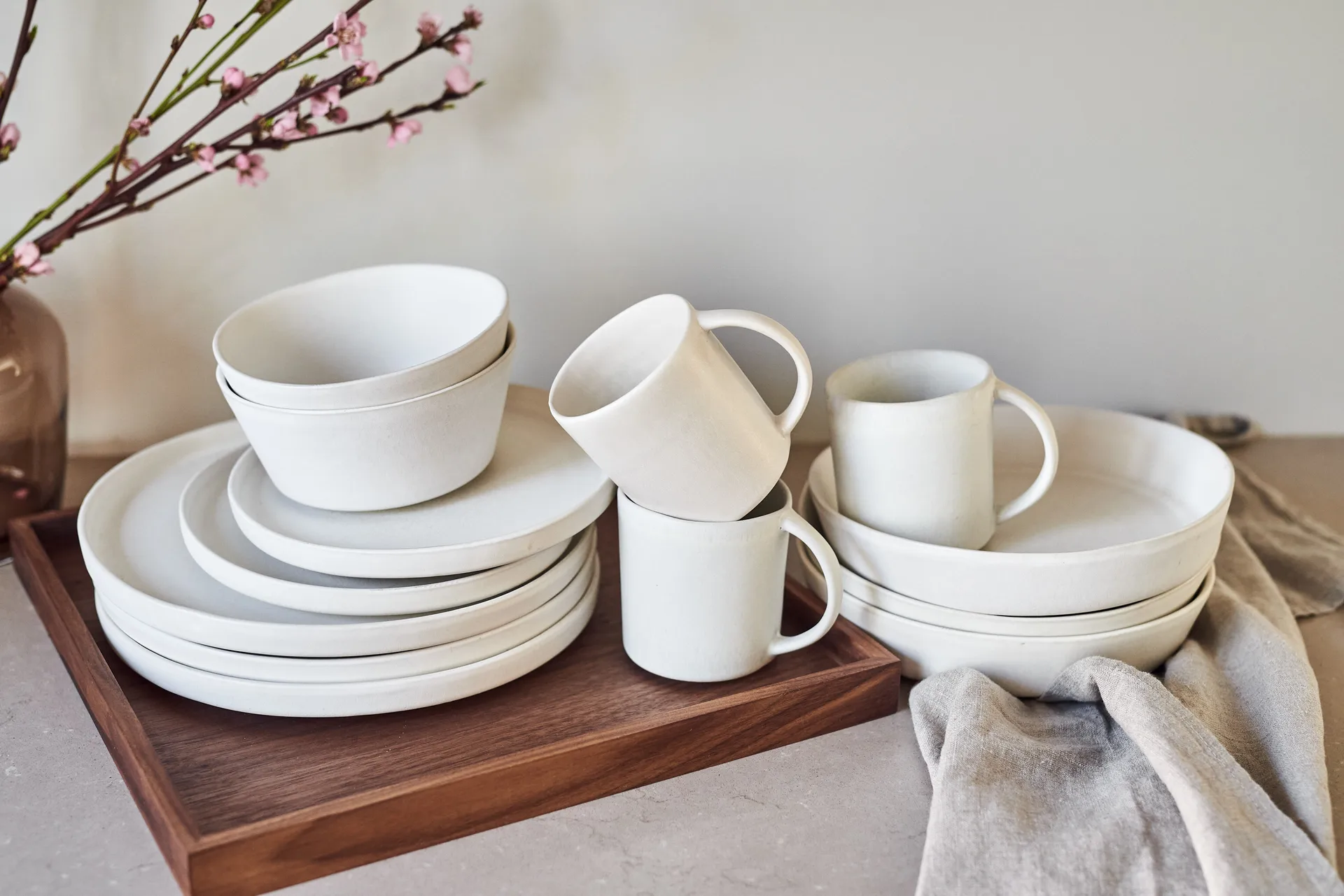 Sandsbro ディナープレート Ø26 cm 4パック - off white,  Scandi Living
