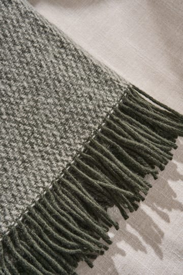 Sandstone ウールスロー 130x180 cm - Khaki green - Scandi Living | スカンジリビング