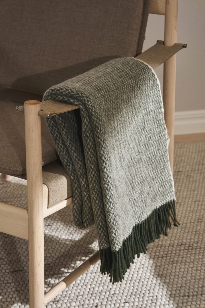 Sandstone ウールスロー 130x180 cm, Khaki green Scandi Living | スカンジリビング