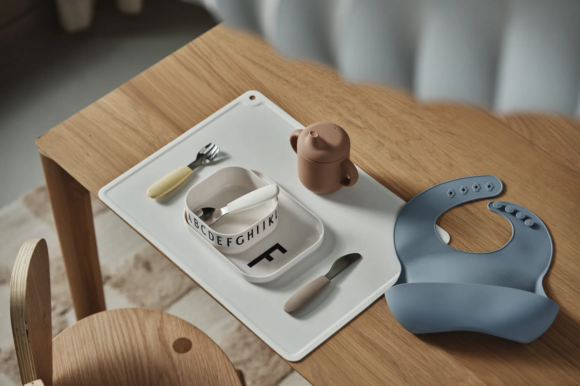 Silly よだれかけ シリコン 2枚セット, Green-Blue Scandi Living | スカンジリビング