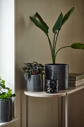 Sleek 植木鉢 Ø12 cm - Charcoal - Scandi Living | スカンジリビング