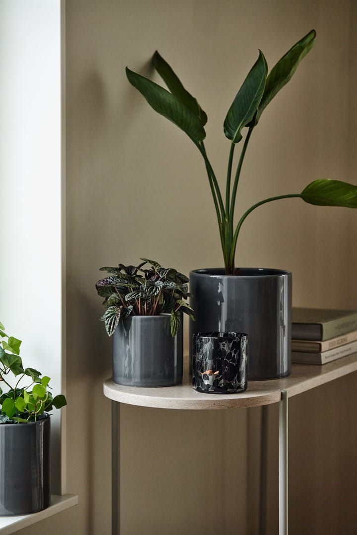 Sleek 植木鉢 Ø12 cm, Charcoal Scandi Living | スカンジリビング