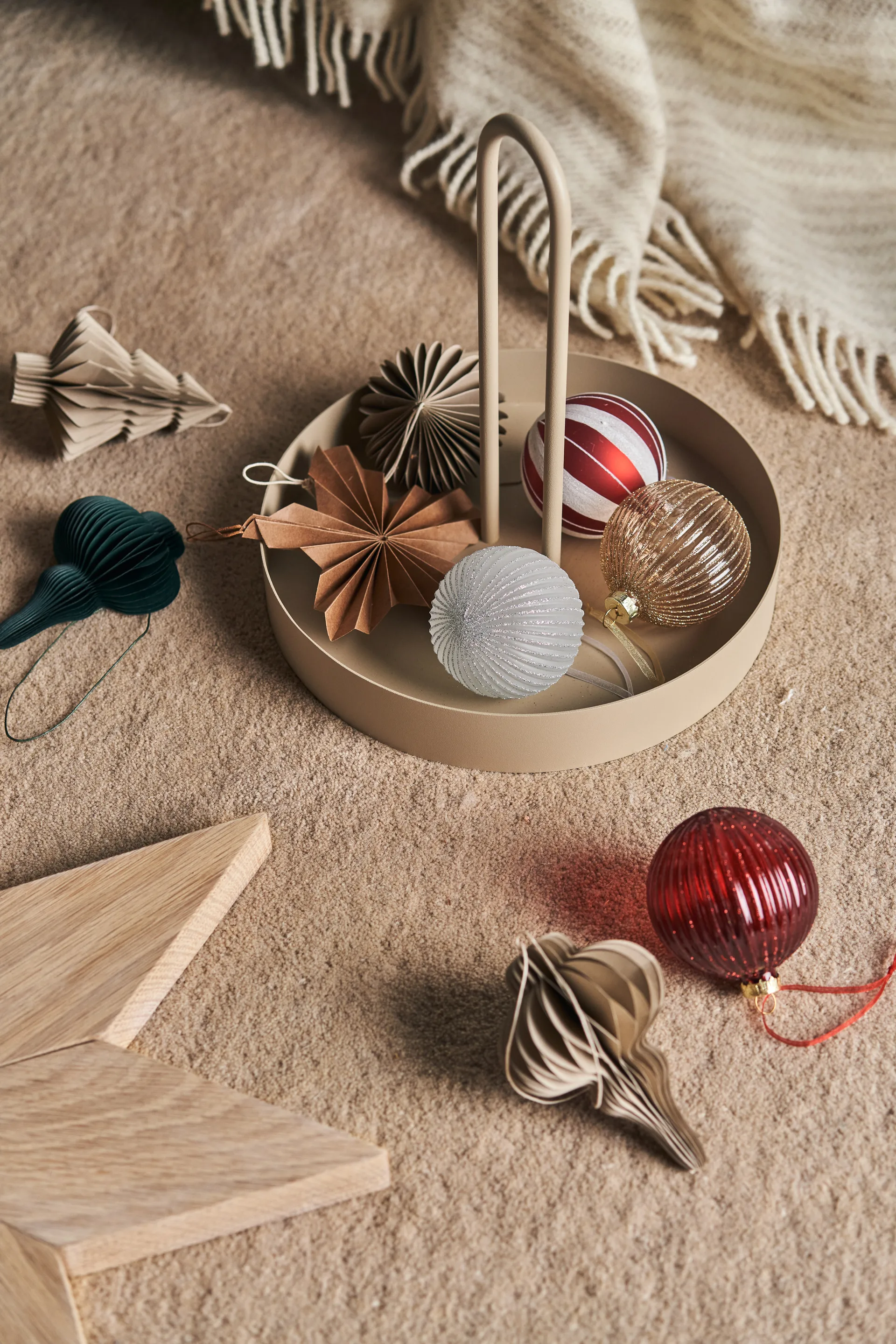 Spira オーナメント 4個セット, Forest Green Scandi Living | スカンジリビング