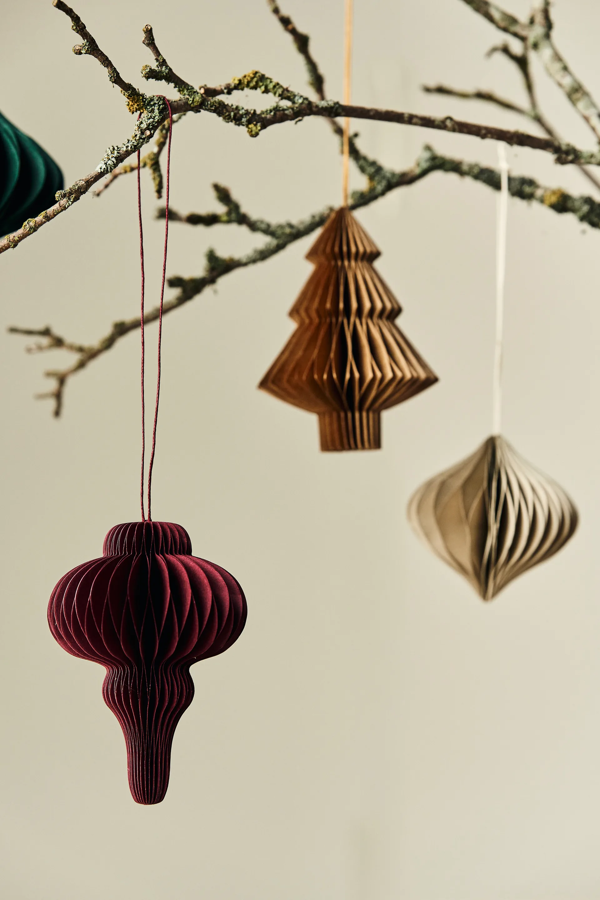 Spira オーナメント 4個セット, Red Scandi Living | スカンジリビング