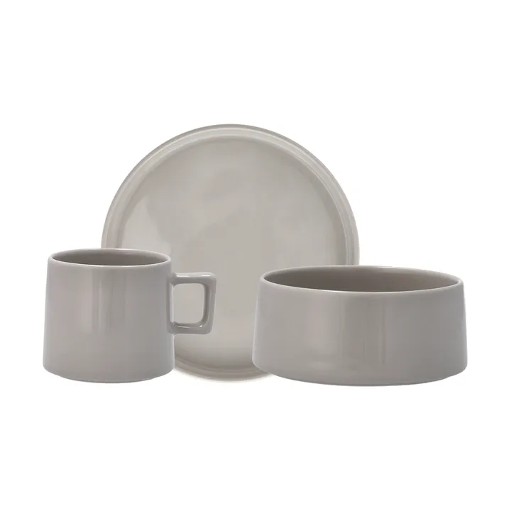 Taper ブレックファストセット 12点 - Light grey - Scandi Living