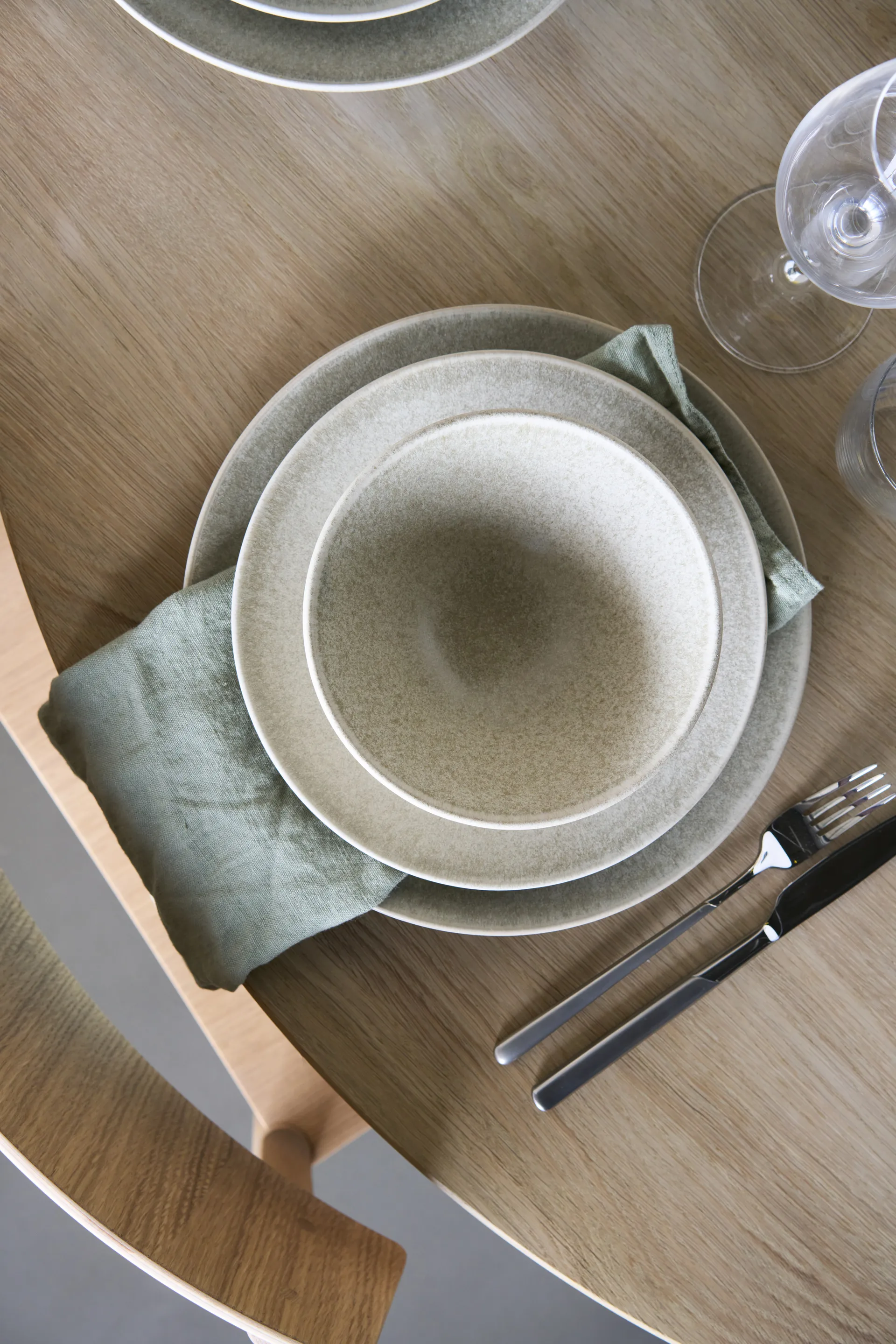 Terra サイドプレート, Beige Stoneware, Ø22 cm Scandi Living | スカンジリビング