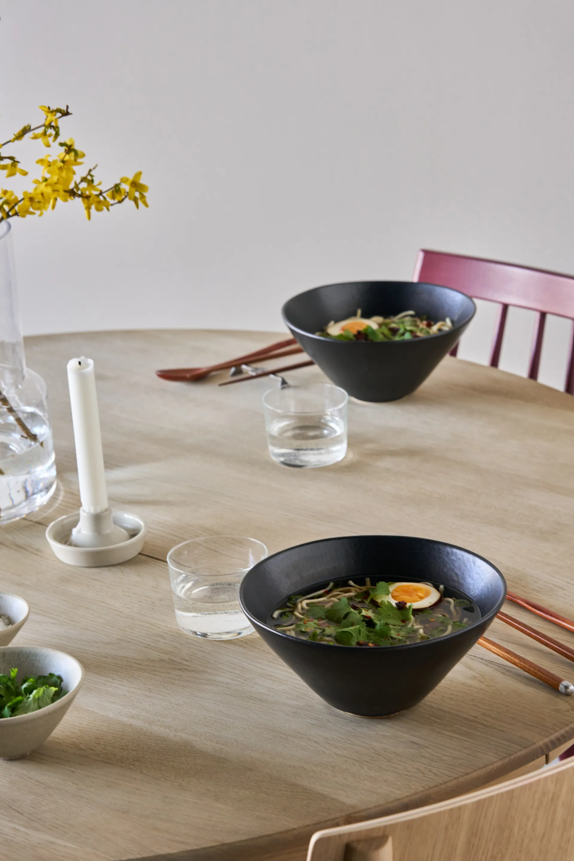 Terra ラーメンボウル, Black Stoneware, Ø20 cm Scandi Living | スカンジリビング