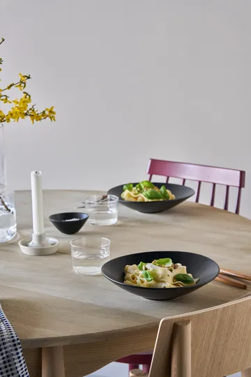 Terra パスタプレート - Black Stoneware, Ø22,5 cm - Scandi Living | スカンジリビング