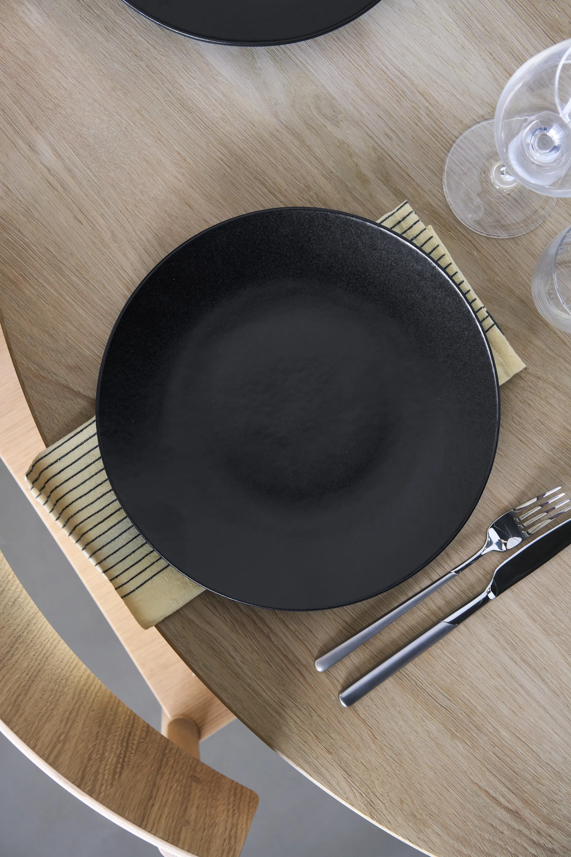 Terra ディナープレート, Black Stoneware, Ø26,5 cm Scandi Living | スカンジリビング